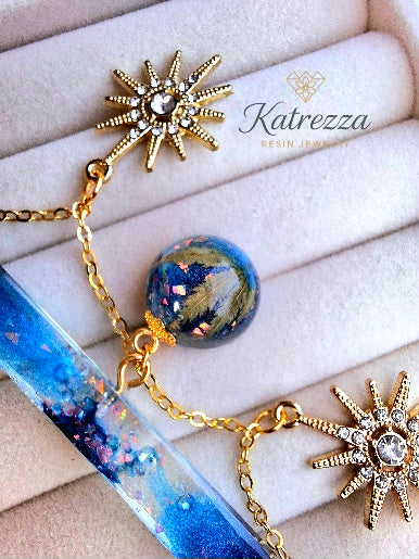 Celestial Garden Resin Jewelry Set