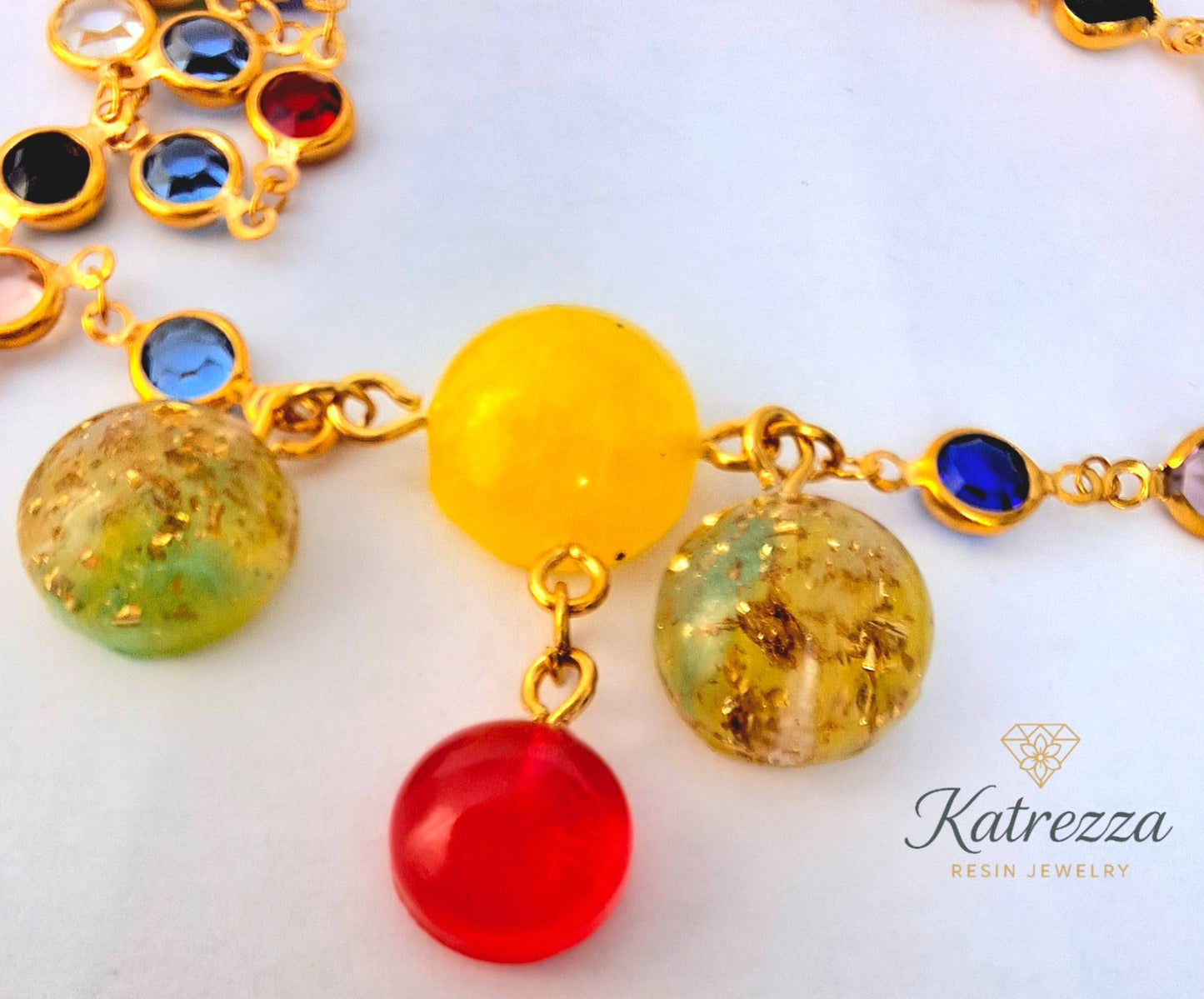Aurora Resin Necklace – 63 cm