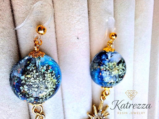 Celestial Garden Resin Jewelry Set