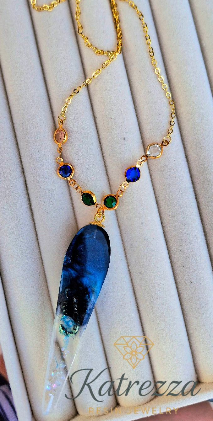 Scorpio Zodiac Resin Pendant Necklace – Katrezza Resin Jewelry