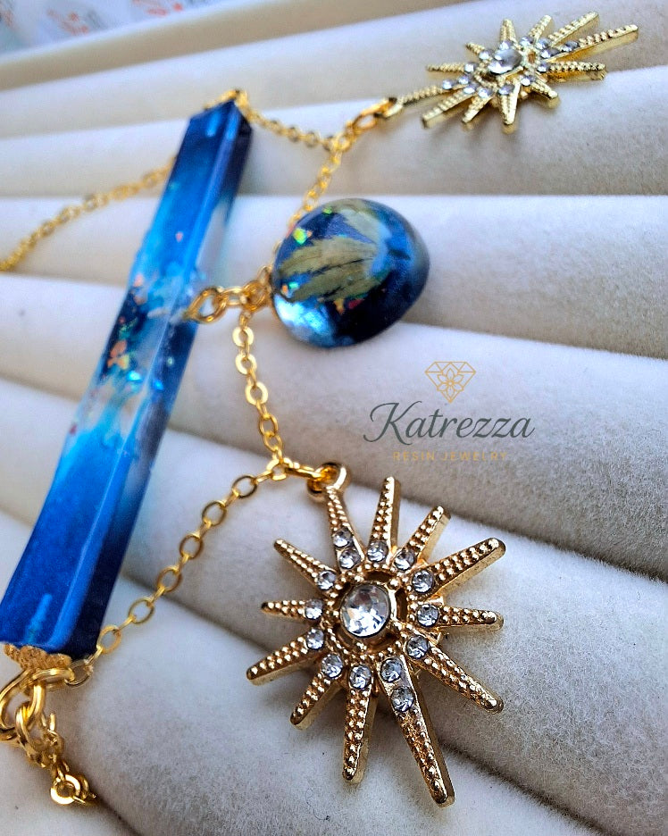 Celestial Garden Resin Jewelry Set