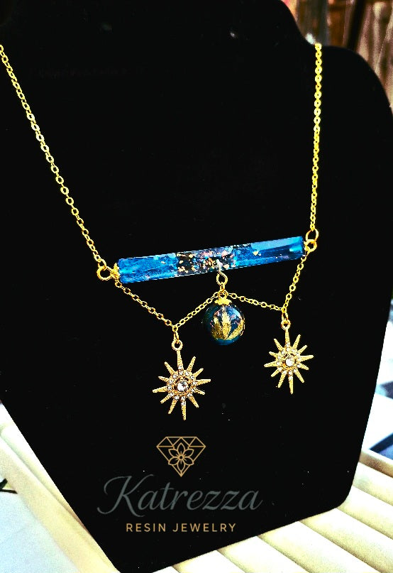 Celestial Garden Resin Jewelry Set