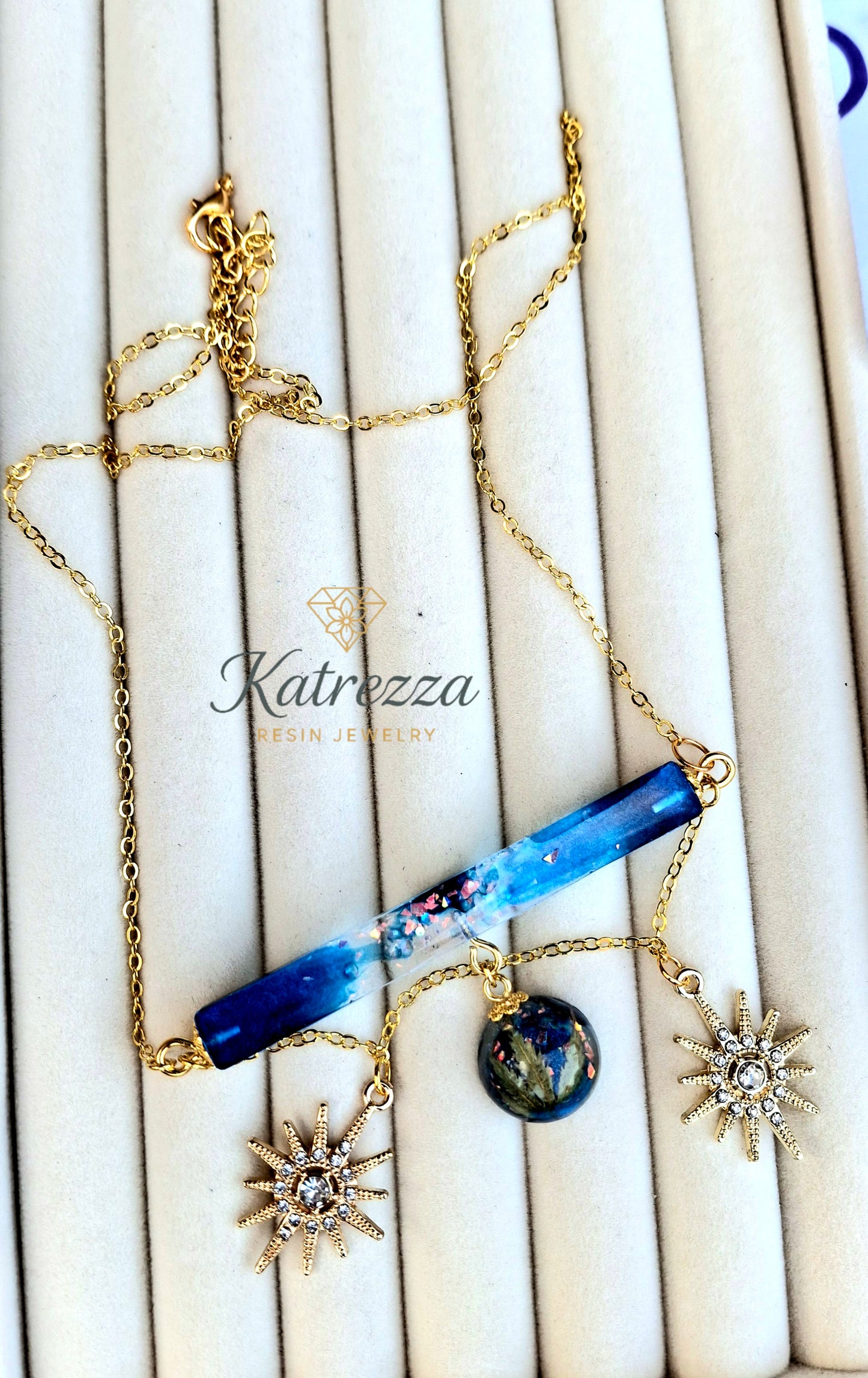 Celestial Garden Resin Jewelry Set