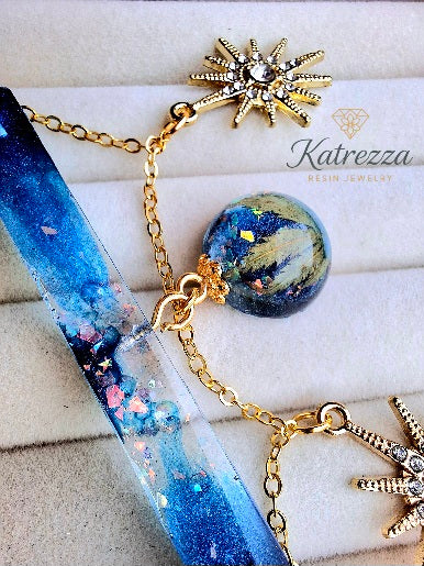 Celestial Garden Resin Jewelry Set