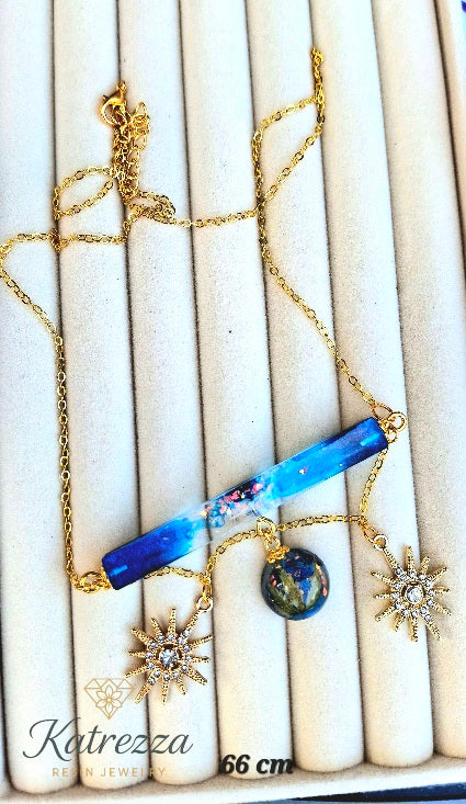Celestial Garden Resin Jewelry Set