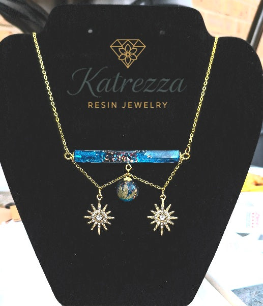 Celestial Garden Resin Jewelry Set