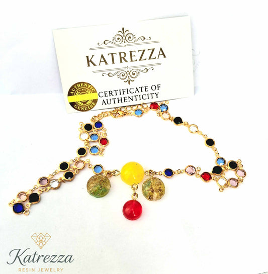 Aurora Resin Necklace – 63 cm